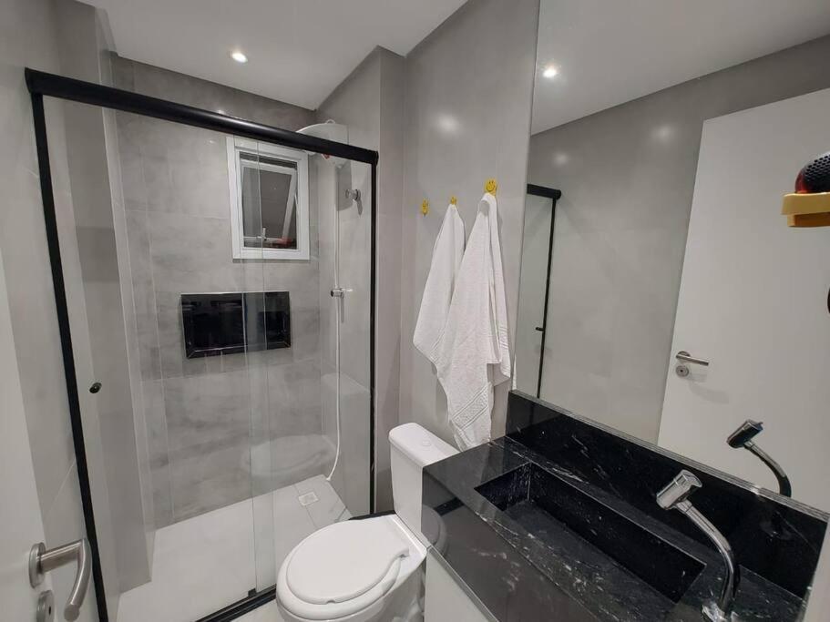 Apto Com Lazer Completo, Piscina, Ar, Mercadinho E Pet Friendly A 1 Min Da Praia Praia Grande (Santos) Zewnętrze zdjęcie