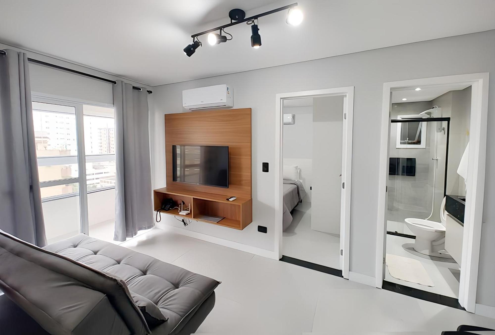 Apto Com Lazer Completo, Piscina, Ar, Mercadinho E Pet Friendly A 1 Min Da Praia Praia Grande (Santos) Zewnętrze zdjęcie